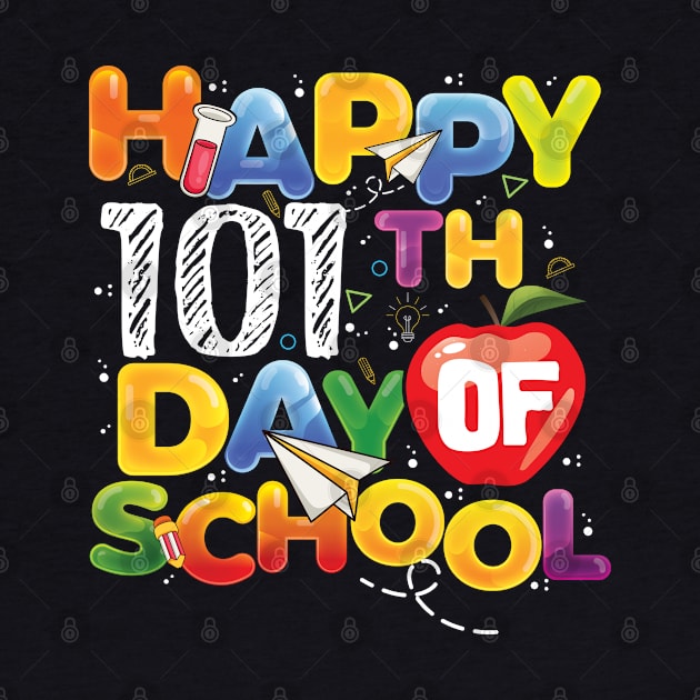 Funny Teachers Kids Child Happy 101 Days 101th day of school by Gaming champion